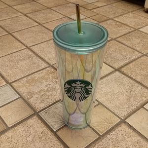 Starbucks venti iridescent mermaid scale cup